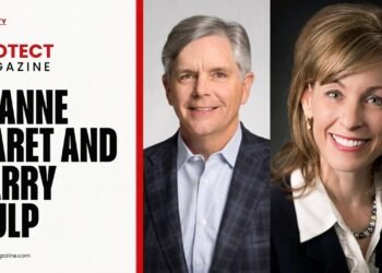 Leanne Caret and Larry Culp