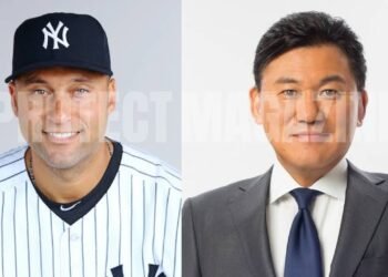 Derek Jeter and Hiroshi Mikitani