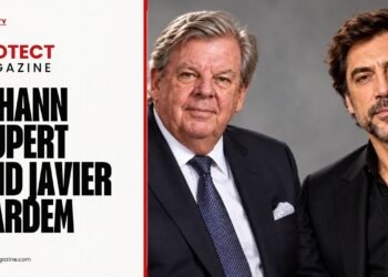 Johann Rupert and Javier Bardem