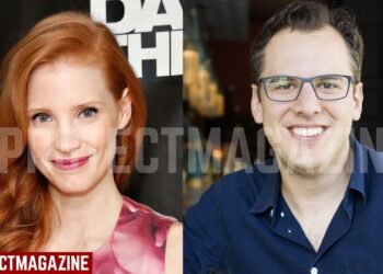 Jessica Chastain and Mike Krieger